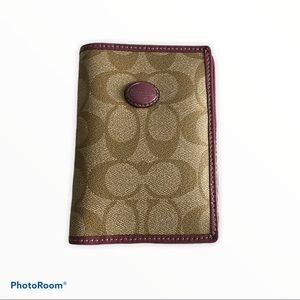 Coach passport holder